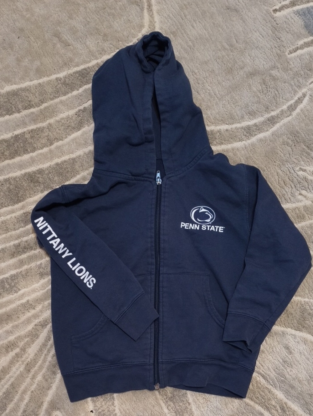 Kids Navy Zip-Up Hoodie - Nittany Lions
